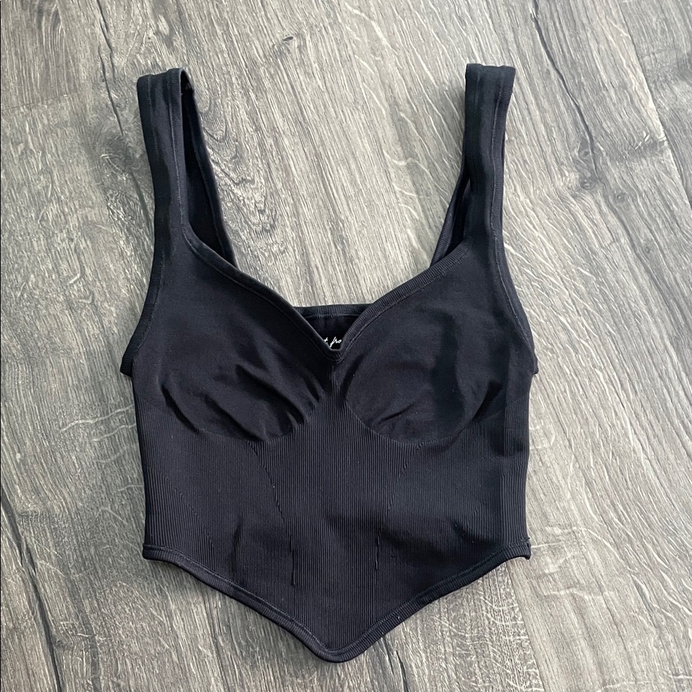 UO Out From Under Black Top - XS